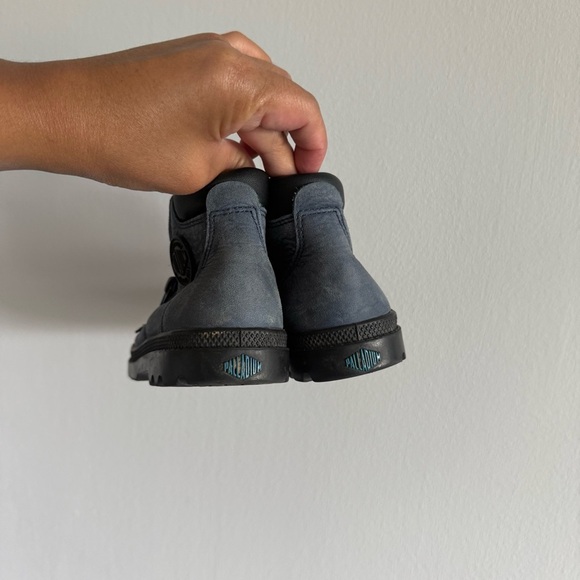 Palladium Kids' Dark Blue Lace-Up Boots - Picture 4 of 7